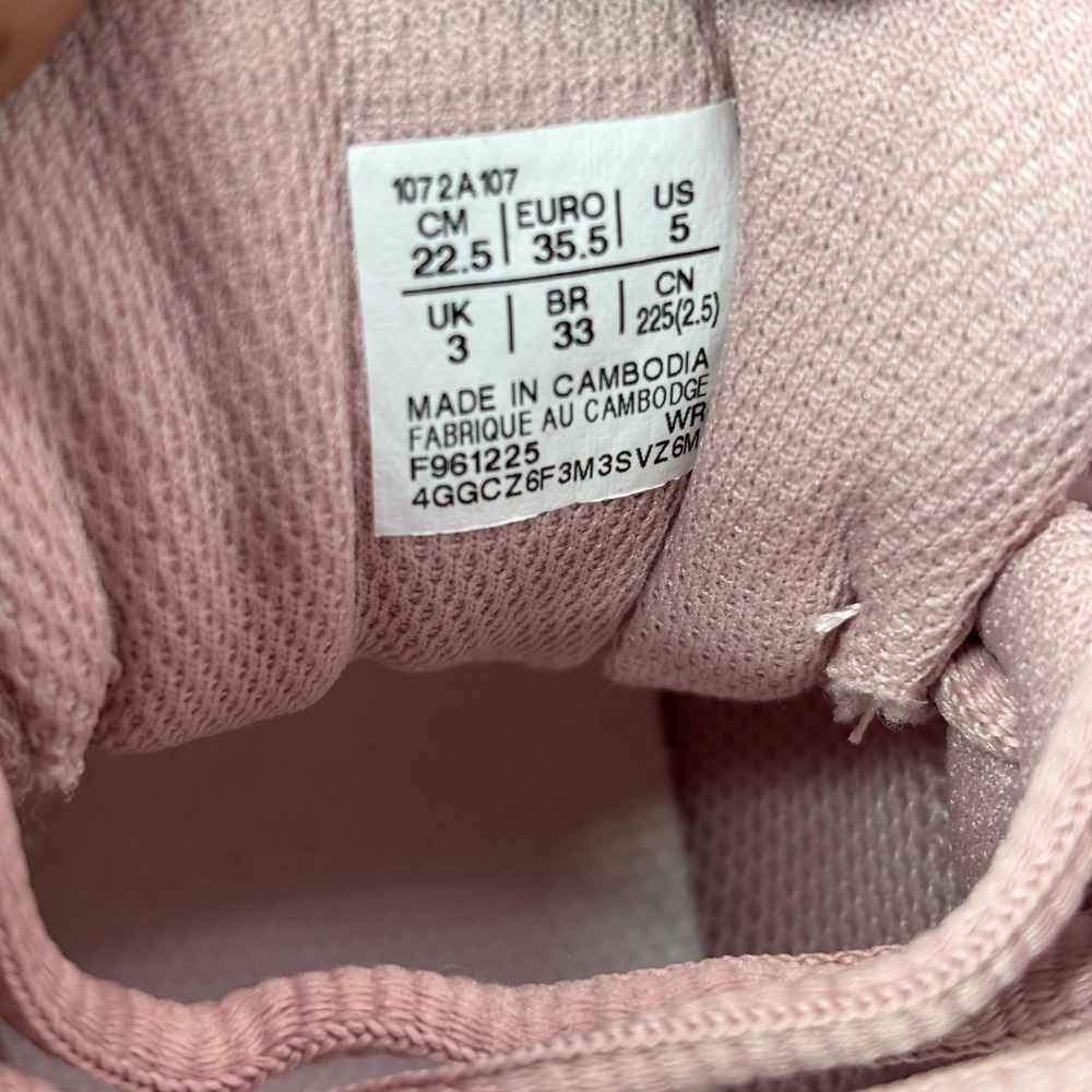 ASICS Upcourt 6 Womens Volleyball Shoes Pink White 1072A107 Size 5 - Picture 6 of 7